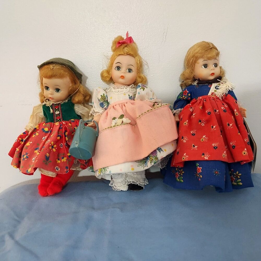 Vintage Doll Lot Madame Alexander 8" Tyrolean Girl Jointed Mary Mary Germany